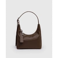ラスト1点 BAGGU Mini Recycled Leather Shoulder Bag Brown