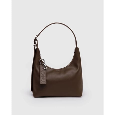 ラスト1点 BAGGU Mini Recycled Leather Shoulder Bag Brown