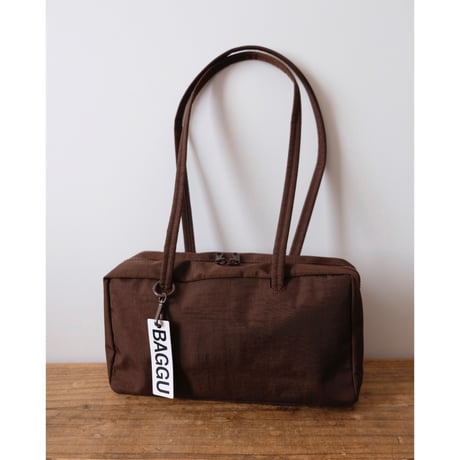 BAGGU Nylon Bowler Bag Coffee