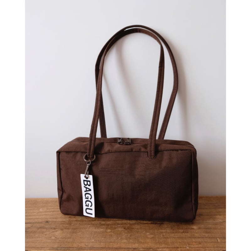 BAGGU Nylon Bowler Bag Coffee | UNO babewear