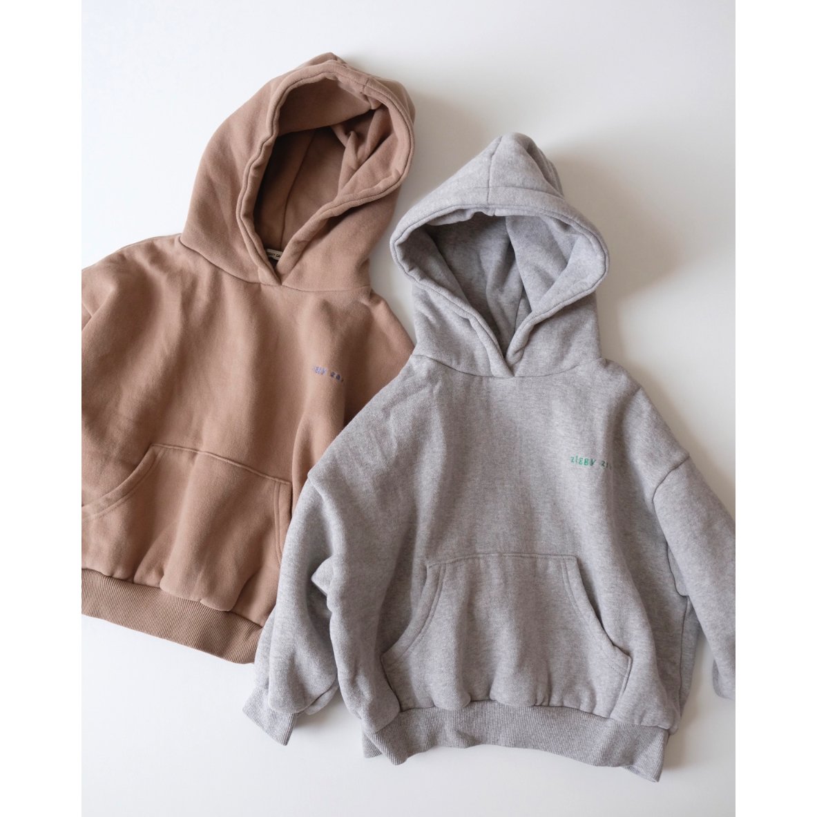 ZIGGY ZAZA rocky hoodie grey marle(7-9Y) | UNO
