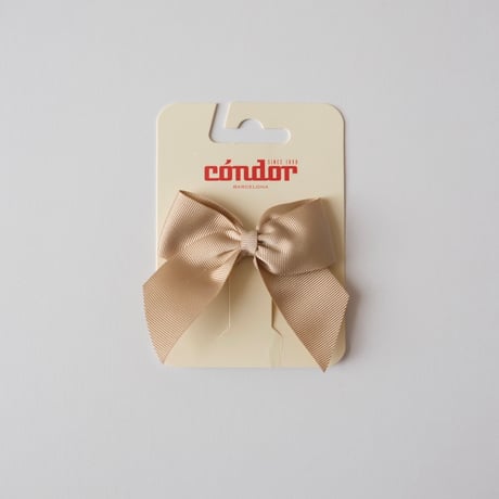 50%FF Condor Hair Clip with grossgrain bow(全4色)