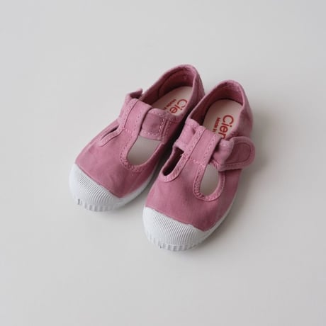 21(12.5cm)ラスト1点 Cienta T STRAP SHOES  rosa/ムラ染め