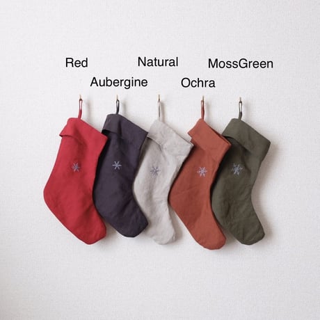 50%OFF LA PETITE ALICE Christmas Stocking with SilverSnowflake Small(全4色)