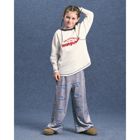 50%OFF 4Yラスト1点 MAISON MANGOSTAN  I LOVE VELVET TROUSERS GREY