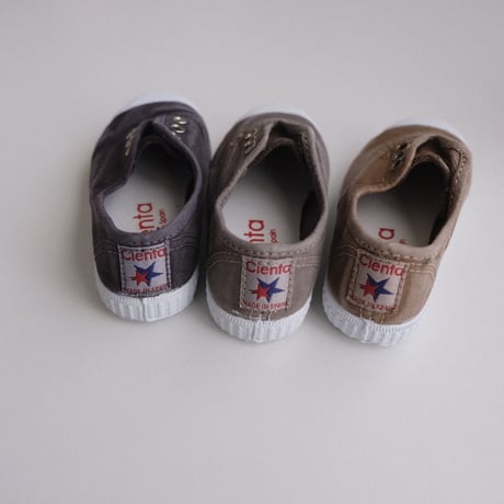 Cienta DECK SHOES beige/ムラ染め(21(12.5cm)22(13cm))