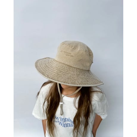 Twin Collective Cowboy Bucket Hat(Light Brown/Denim Blue)