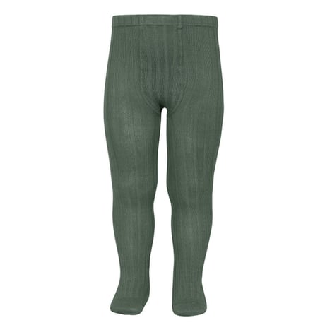 50%OFF 0(9.5-11.5cm)ラスト1点 Condor Rib Basic Tights Verde Liquen(761)