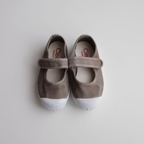 Cienta VELCRO ONE STRAP SHOES cemento/ムラ染め(21(12.5cm))