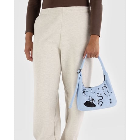 ラスト1点 BAGGU Mini Nylon Shoulder Bag Embroidered Ballet Icons