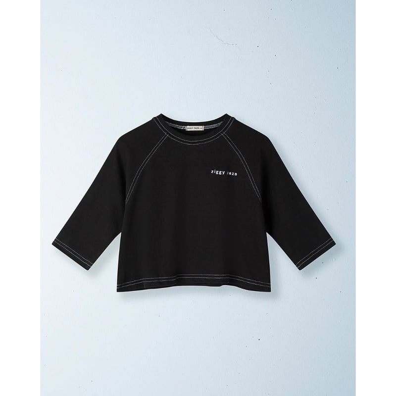 7-9Yラスト1点 ZIGGY ZAZA echo long sleeve tee raven