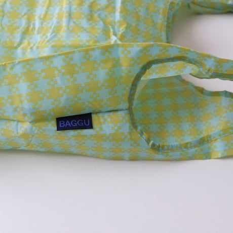 ラスト1点 BAGGU STANDARD BAGGU MINT GREEN GINGHAM