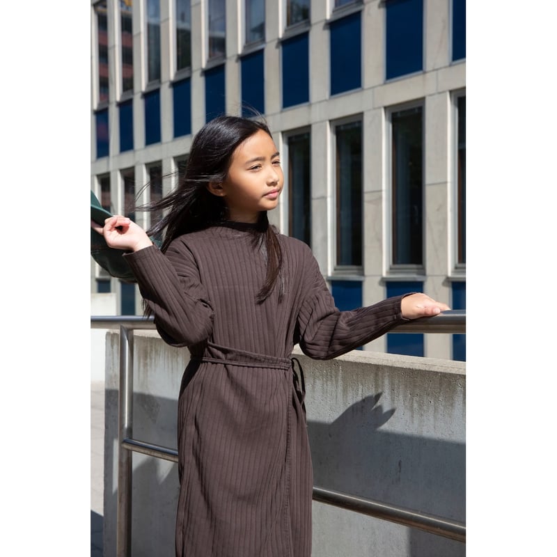 70%OFF 8-10yラスト1点 Façade Milles ribbed apron dr