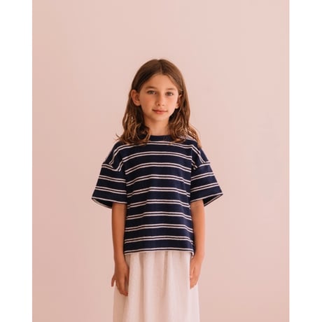 40%OFF We are Kids TEE JORDAN NAVY STRIPES(6-7y,8-9y,10-11y)