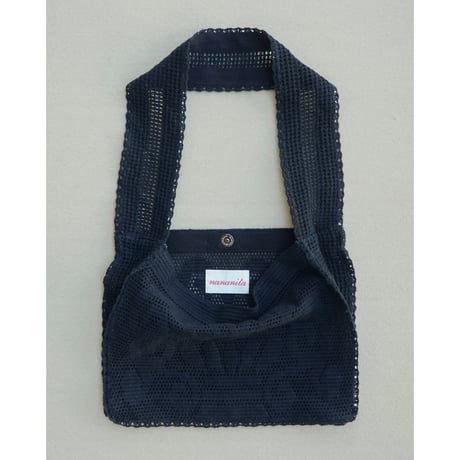 Nananita FOUNTAIN CROCHET BAG - BLACK