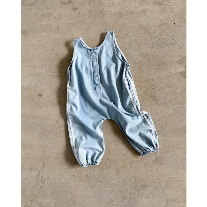 Twin Collective Ozzie Overall - Side Stripe Blu