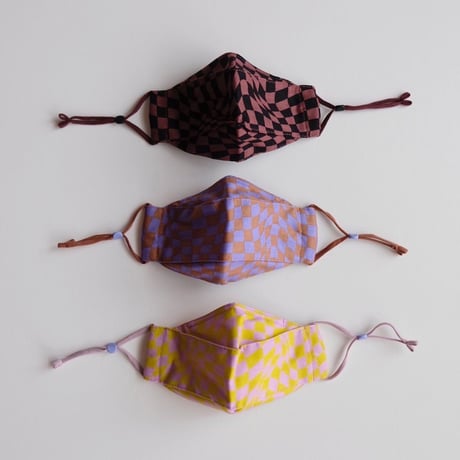 70%OFF BAGGU KIDS FABRIC MASK SET LOOP TRIPPY CHECKERS