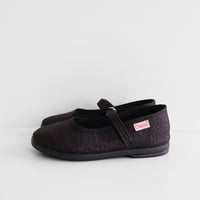 25(15cm)ラスト1点 Cienta ONE STRAP BALLET SHOES black 96013