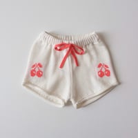 70%OFF Tocoto Vintage CHERRIES JACQUARD KNIT SHORTS OFF WHITE(9M,12M,18M,2Y)