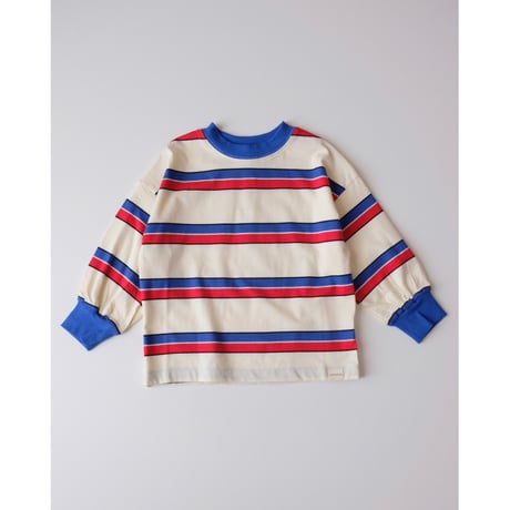 4yラスト1点 Twin Collective Brunswick Long Sleeve Ringer Tee -Red/Blue