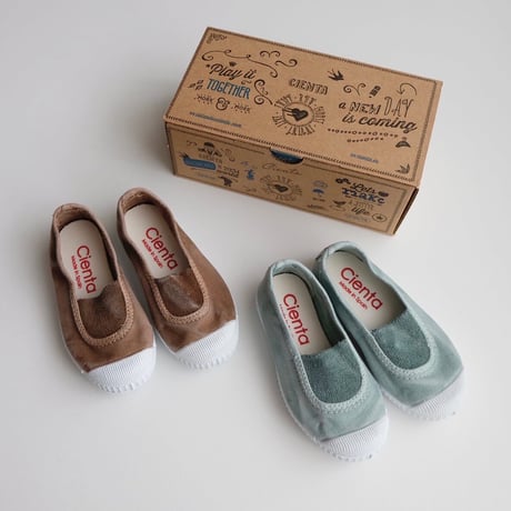 Cienta SLIP-ON SHOES ムラ染め(全2色/21(12.5cm)22(13cm))