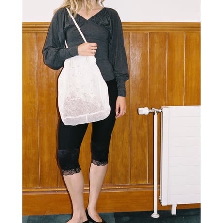 Nananita ROSE CROCHET BAG - DOVE