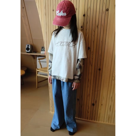 EXTRA-EXTRA EXTRA DOUBLE TEE - MARLE/CAMO(2-3Y,8-9Y)