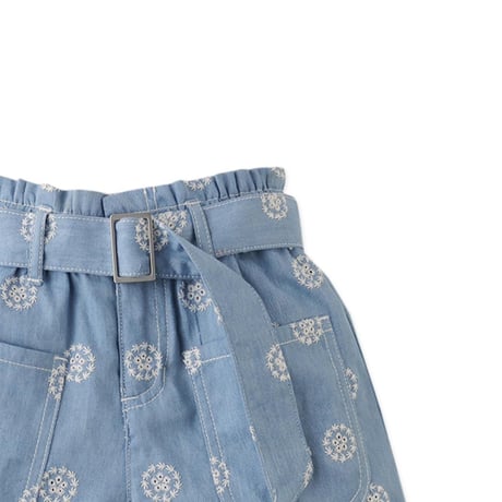 40%OFF Gingersnaps Amara Denim Shorts with Big Pockets & Belt(6Y,8Y,10Y)