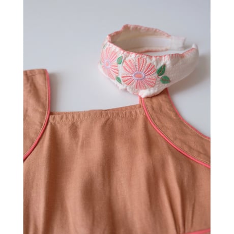 70%OFF Gingersnaps GIRLS OLGA DRESS WITH POCKETS AND EMBROIDERED(4Y)