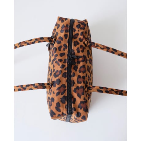BAGGU Nylon Bowler Bag Leopard