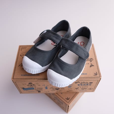 Cienta VELCRO ONE STRAP SHOES antracita/dyed(21(12.5cm))