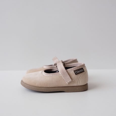 Cienta VELOUR VELCRO ONE STRAP SHOES crudo / velour 400(20(12cm)21(12.5cm))
