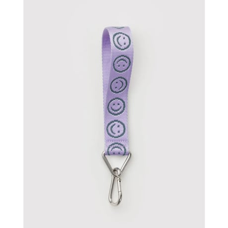 BAGGU Logo Keychain Pink Happy