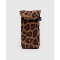 BAGGU Puffy Glasses Sleeve Leopard