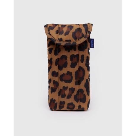 BAGGU Puffy Glasses Sleeve Leopard
