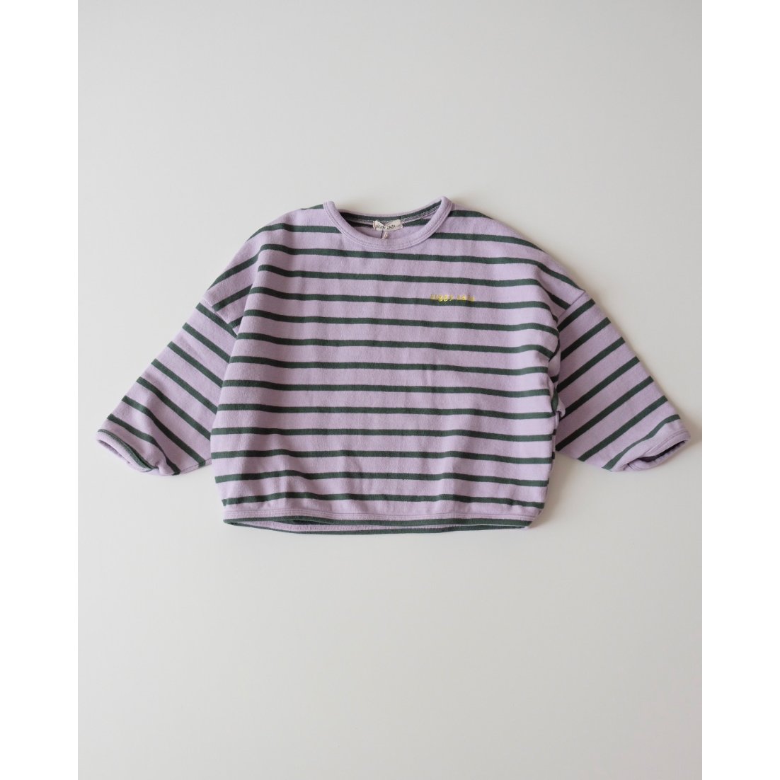【新品未使用】ZIGGY ZAZA 2-3y ZIGGY ZAZA row row pullover lilac stripe | UNO