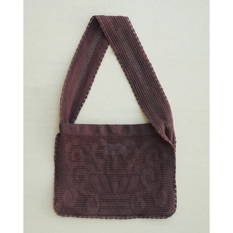 Nananita FOUNTAIN CROCHET BAG - WOOD