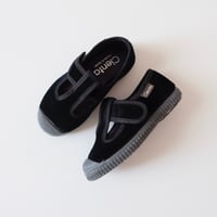 Cienta VELOUR T STRAP SHOES  black / velour 977(21(12.5cm)～34(21cm))