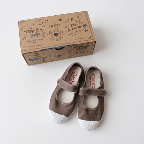 Cienta VELCRO ONE STRAP SHOES nogal/ムラ染め(21(12.5cm))