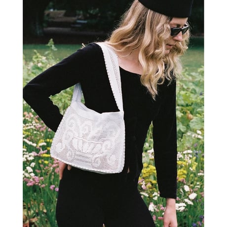 Nananita FOUNTAIN CROCHET BAG - DOVE