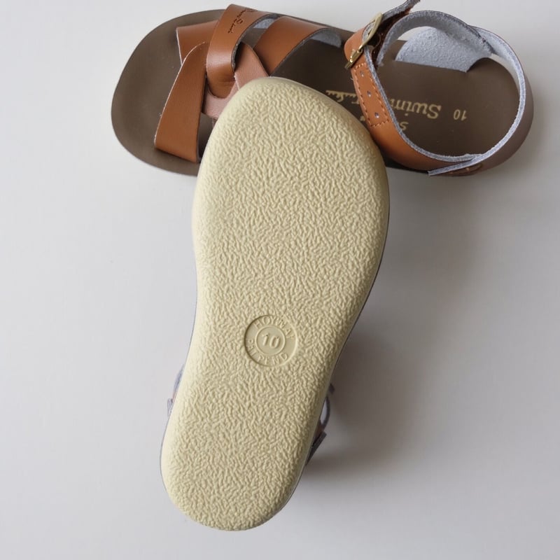 新品Saltwater sandals swimmer Tan size 10 Sun-San Swimmer Tan Adult – Salt Water Sandals AU