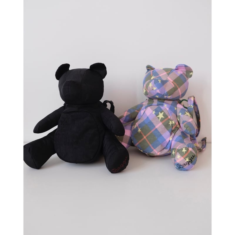 BAGGU Bear Bag Green Star Plaid | UNO babewear