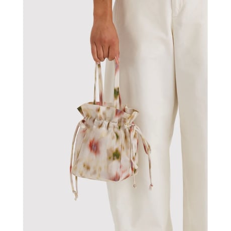 ラスト1点 BAGGU Nylon Drawstring Bag Abstract Floral