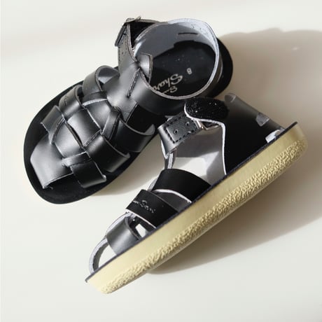 Salt-Water SANDALS SHARK Black(CH7(15cm)～CH12(19cm))
