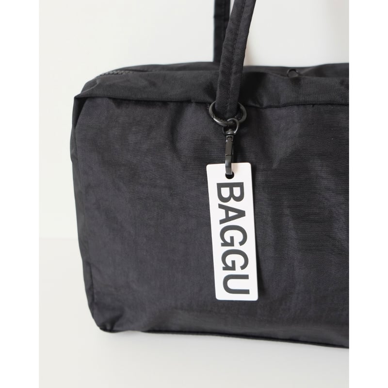 BAGGU Medium Nylon Bowler Bag Black | UNO babewear