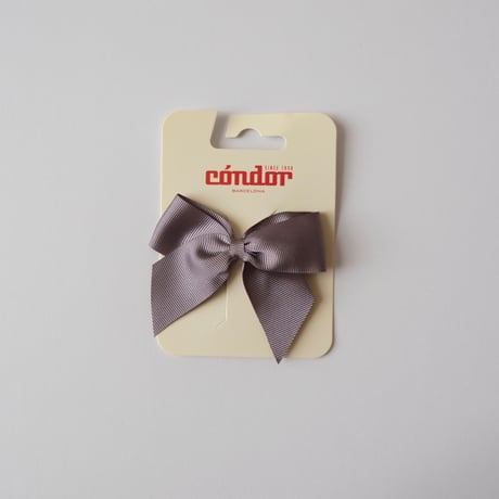 50%FF Condor Hair Clip with grossgrain bow(全4色)