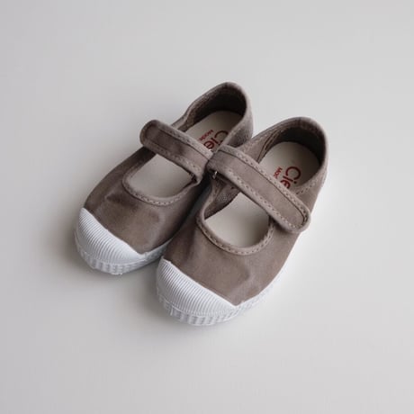 Cienta VELCRO ONE STRAP SHOES cemento/ムラ染め(21(12.5cm))