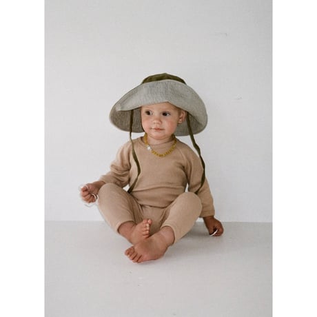 SUMMER & STORM BACK SNAP ROMPER - TAN
