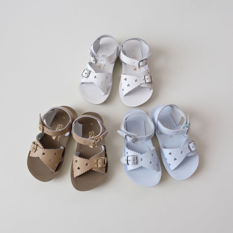 Salt-Water SANDALS SWEETHEART White(CH6(14cm)～YTH2(21.5cm))