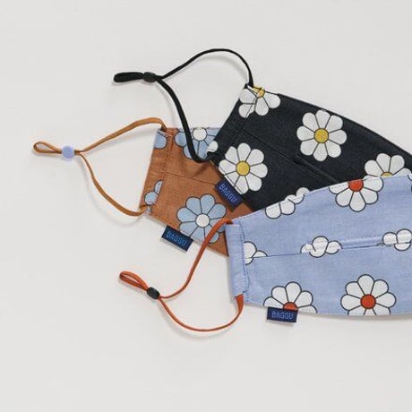 70%OFF BAGGU FABRIC MASK SET LOOP DAISY